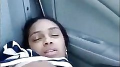 Horny indian masturbating in car with her boyfriend